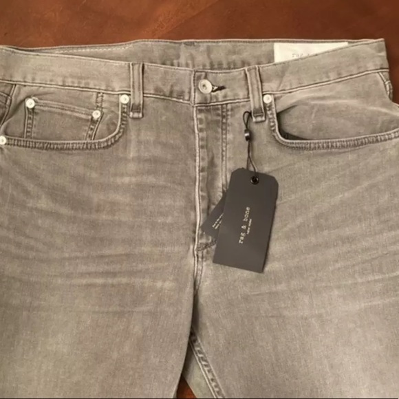 Rag & Bone Men's Fit 2 Gray (Castor) Jeans - Sz 29 - Picture 3 of 3